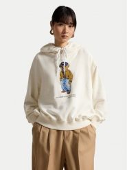 Polo Ralph Lauren Bluza 211B17799001 Biały Regular Fit. Białe bluzy bez kaptura damskie Polo Ralph Lauren, s, z bawełny. Za 1,299.00 zł.