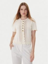 TWINSET Bluzka 252TP3203 Beżowy Regular Fit. Brązowe bluzki damskie Twinset, m, bez wzorów, z syntetyku, bez ramiączek. Za 529.99 zł.