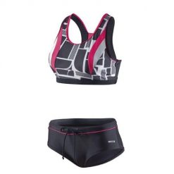 Bikini treningowo-wyścigowe Beco czarny/różowy/biały. Białe bikini damskie 47 Brand, bez wzorów. Za 332.99 zł.