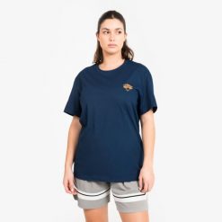 Koszulka koszykówki unisex Tarmak NBA Knicks TS 900. Niebieskie bluzki damskie TARMAK, m, bez wzorów, z bawełny, bez kołnierzyka. Za 79.99 zł.