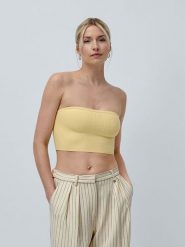 LeGer Top "Juana" w kolorze żółtym rozmiar: 38. Żółte topy damskie LeGer, bez wzorów, bez kołnierzyka. Za 100.99 zł.