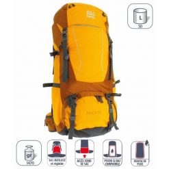 Plecak Elementerre talca 50 l. Żółte plecaki damskie Elementerre, bez wzorów, z meshu. Za 405.00 zł.