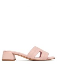 JENNY Klapki R255SS00541 Różowy. Czerwone klapki damskie Jenny, bez wzorów, z materiału, bez obcasa. Za 129.99 zł.