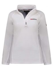 Geographical Norway Bluza polarowa "Tug" w kolorze białym rozmiar: XL. Białe bluzy bez kaptura damskie Geographical Norway, xl, z materiału. Za 78.84 zł.