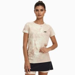 Koszulka damska do biegania i trailu, ekologiczna i oddychająca TERRARUN. Brązowe bluzki sportowe damskie BODYCROSS, ze skóry, bez kołnierzyka, bez ramiączek. Za 292.99 zł.