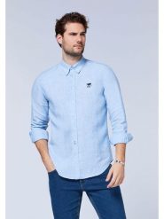 Polo Sylt Lniana koszula - Regular fit - w kolorze błękitnym rozmiar: S. Niebieskie koszule męskie Polo Sylt, s, bez wzorów, ze lnu, bez kołnierzyka, bez ramiączek. Za 60.88 zł.