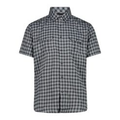 Koszula CMP. Szare koszule męskie CMP, bez wzorów, bez kołnierzyka, bez ramiączek. Za 263.50 zł.