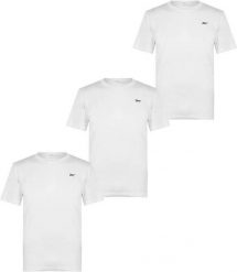 Koszulka sportowa męska Reebok Crew Neck Tee Santo 3-PAK. Białe t-shirty sportowe męskie Reebok, l, z bawełny, bez ramiączek. Za 91.99 zł.
