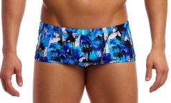 Kąpielówki Funky Trunks You Messer - trunki męskie. Niebieskie kąpielówki męskie FUNKY TRUNKS, l, bez wzorów, z poliesteru, do pływania. Za 119.99 zł.