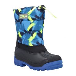 Śniegowce juniorskie CMP Sneewy. Niebieskie buty zimowe męskie CMP, na zimę, bez zapięcia. Za 129.99 zł.