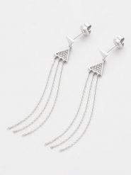 DIAMOND & CO Złote kolczyki-wkrętki "Harmonie Étoilée" z diamentami rozmiar: onesize. Szare kolczyki damskie Diamond & Co, z diamentem, złote. Za 1,196.99 zł.