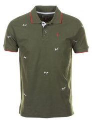 Peak Mountain Koszulka polo "Clamar" w kolorze khaki rozmiar: L. Brązowe koszulki polo męskie Peak Mountain, l, bez wzorów, z bawełny, bez ramiączek. Za 96.60 zł.
