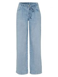 Rosner Dżinsy - Wide Leg fit - w kolorze błękitnym rozmiar: W44/L32. Niebieskie jeansy damskie Rosner, z podwyższonym stanem. Za 208.99 zł.