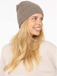 Zwillingsherz Kaszmirowa czapka w kolorze szarobrązowym rozmiar: onesize. Brązowe czapki zimowe damskie Zwillingsherz, z kaszmiru. Za 143.56 zł.