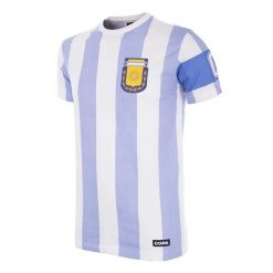 Koszulka dla dorosłych - Argentina Capitano - Biała. Białe t-shirty sportowe męskie COPA FOOTBALL, xl, bez ramiączek, do piłki nożnej. Za 211.91 zł.