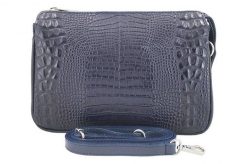 Listonoszka wężowa BARBERINI'S granatowa 604/1-4. Czarne shopper bag damskie Barberinis, bez wzorów, ze skóry, małe, bez dodatków. Za 269.99 zł.