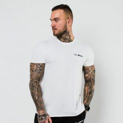 Koszulka Basic White GymBeam. Białe bielizna termoaktywna męska GYMBEAM, m, bez wzorów. Za 44.90 zł.