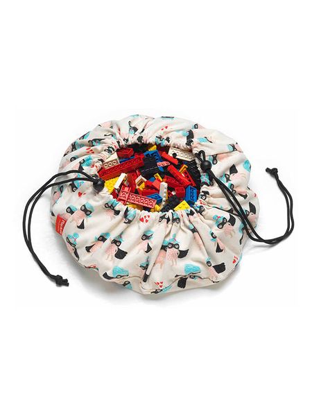 Play & Go Torba w kolorze białym do przechowywania - Ø 40 cm rozmiar: onesize. Białe torebki klasyczne damskie Play & Go, bez wzorów, z materiału, bez dodatków. Za 69.58 zł.