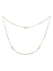 Revoni Złoty naszyjnik z elementami ozdobnymi - dł. 42 cm rozmiar: onesize. Żółte naszyjniki damskie Revoni, złote. Za 1,304.99 zł.