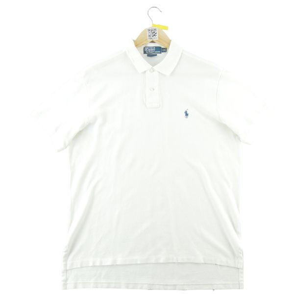Second life - Koszulka polo męska Custom Fit Polo Ralph Lauren - Stan dobry. Białe koszulki polo męskie Ralph Lauren, l, bez wzorów, bez ramiączek. Za 106.46 zł.