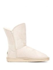 Blackfield Botki zimowe "Ocean" w kolorze kremowym rozmiar: 39. Brązowe botki damskie Blackfield, na zimę, z materiału, z okrągłym noskiem, bez obcasa, bez zapięcia. Za 174.95 zł.