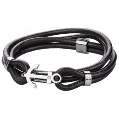 Brosway czarny pasek ze skóry męska Marine BRN15 (długość 39 cm). Czarne paski męskie Brosway, bez wzorów, ze skóry, marine. W wyprzedaży za 184.00 zł.