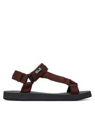 Jack Wolfskin Sandały Taiga A65621 Brązowy ciemny. Brązowe sandały męskie Jack Wolfskin, z materiału, bez zapięcia. Za 329.99 zł.