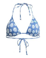 Trójkątny stanik bikini dla Kobiety PRINTED ESSENTIALS TIKI TRI Niebieski. Niebieskie bikini damskie Roxy, bez wzorów. Za 129.99 zł.