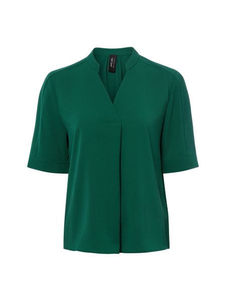 Marc Cain Bluzka z krótkim rękawem Kobiety zielony, 40. Zielone bluzki sportowe damskie Marc Cain, z materiału, bez kołnierzyka, bez ramiączek. Za 599.95 zł.