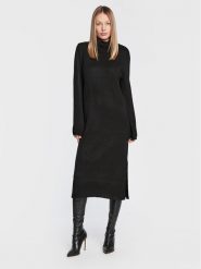ONLY Sukienka dzianinowa Brandie 15214595 Czarny Regular Fit. Czarne sukienki damskie Only, s, bez wzorów, z dzianiny, bez kołnierzyka, bez ramiączek. Za 99.99 zł.
