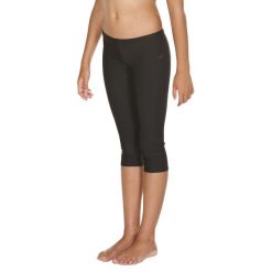 Spodnie dla dziewczynek Arena 3/4 Pant. Czarne spodnie materiałowe damskie Arena, bez wzorów, z materiału, sportowe. Za 61.98 zł.