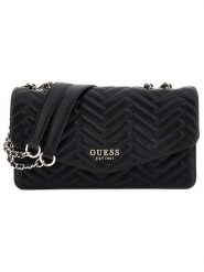 Guess Torebka w kolorze czarnym - 27 x 12 x 4 cm rozmiar: onesize. Czarne torebki klasyczne damskie Guess, z aplikacjami, z materiału, pikowane, bez dodatków. Za 484.45 zł.