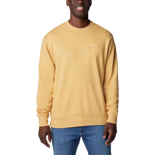 Bluza męska Columbia Marble Canyon French Terry Crew. Żółte bluzy bez kaptura męskie Columbia, l, z bawełny. Za 319.00 zł.