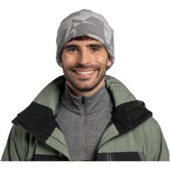 Czapka BUFF POLAR PRINTS BEANIE BONDU. Szare czapki męskie Buff, z polaru. W wyprzedaży za 112.43 zł.