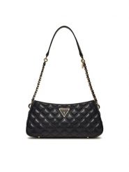 Guess Torebka HWQG87 48160 Czarny. Czarne torebki klasyczne damskie Guess, z aplikacjami, ze skóry, bez dodatków. Za 289.99 zł.
