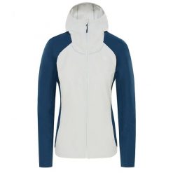 Kurtka Softshell Damska - Invene Softshell Jacket - Szary - Niebieski. Białe kurtki damskie TNF, bez wzorów, z softshellu, bez kaptura. Za 465.55 zł.