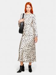 Sisley Sukienka codzienna 4V2XLV04R Beżowy Regular Fit. Brązowe sukienki damskie SISLEY, na co dzień, bez wzorów, z syntetyku, bez kołnierzyka, bez ramiączek, proste. Za 699.99 zł.