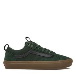 Tenisówki Vans. Zielone trampki i tenisówki męskie Vans, bez wzorów, bez zapięcia. Za 369.99 zł.