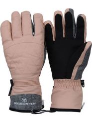 Peak Mountain Rękawiczki narciarskie "Montblanc" w kolorze jasnoróżowym rozmiar: M/L. Różowe rękawiczki damskie Peak Mountain, bez wzorów. Za 86.99 zł.