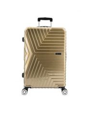 Semi Line Walizka średnia T5763-2 Złoty. Żółte walizki Semi-line, bez wzorów, z tworzywa sztucznego, średnie. Za 349.99 zł.