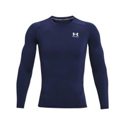 Koszulka fitness męska Under Armour HG Armour Comp z długim rękawem. Niebieskie bielizna termoaktywna męska Under Armour, m, bez wzorów. Za 129.99 zł.