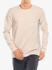 Bluza bez kaptura Houdini Cover Crew. Brązowe bluzy bez kaptura męskie Houdini, m, z materiału. Za 296.99 zł.