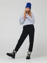 Spodnie dresowe jogger - czarny. Czarne spodnie sportowe damskie Sinsay, l, z bawełny. Za 59.99 zł.