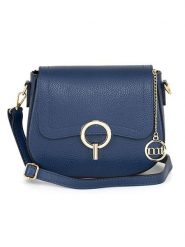 Mia Tomazzi Skórzana torebka "Carracci" w kolorze niebieskim - 23 x 18 x 7,5 cm rozmiar: onesize. Niebieskie torebki klasyczne damskie Mia Tomazzi, bez wzorów, z materiału, bez dodatków. Za 217.99 zł.