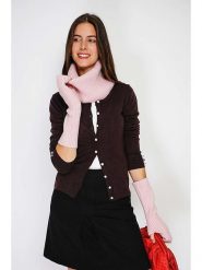 William de Faye Szal-koło w kolorze jasnoróżowym - 30 x 28 cm rozmiar: onesize. Różowe szaliki i kominy damskie William De Faye, bez wzorów, z kaszmiru. Za 39.99 zł.