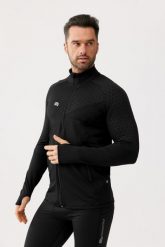Bluza termoaktywna fitness męska Rough Radical Boost X. Czarne bluzy bez kaptura męskie ROUGH RADICAL, l, z dzianiny. Za 164.90 zł.