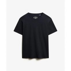 Casual T-shirt Superdry Essentials. Niebieskie t-shirty męskie Superdry., l, bez wzorów, prążkowane, bez kołnierzyka. Za 127.55 zł.