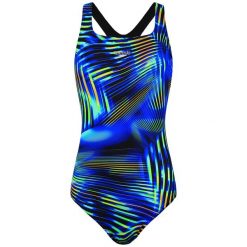 Strój pływacki jednoczęściowy damski Speedo Printed Medalist. Zielone stroje jednoczęściowe damskie Speedo, l, bez wzorów. Za 109.99 zł.
