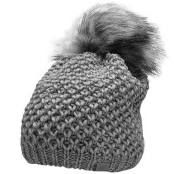 Czapka damska 4F. Szare czapki zimowe damskie 4f, z materiału. Za 52.99 zł.