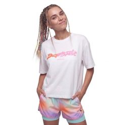 Damska koszulka crop top z krótkim rękawem Boombastic Siroko BBC Memories-W Wh. Białe t-shirty damskie SIROKO, uniwersalny, bez wzorów, z materiału, bez kołnierzyka. Za 129.00 zł.